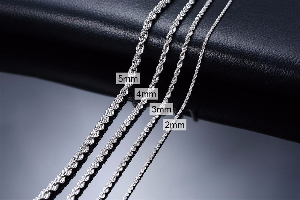 Twist Stainless Steel Necklace Men