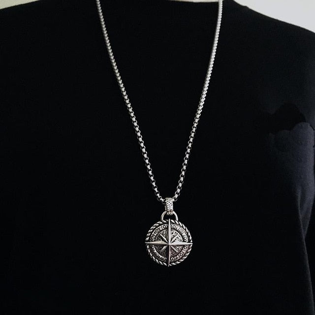 Vintage Stainless Steel Necklace Men