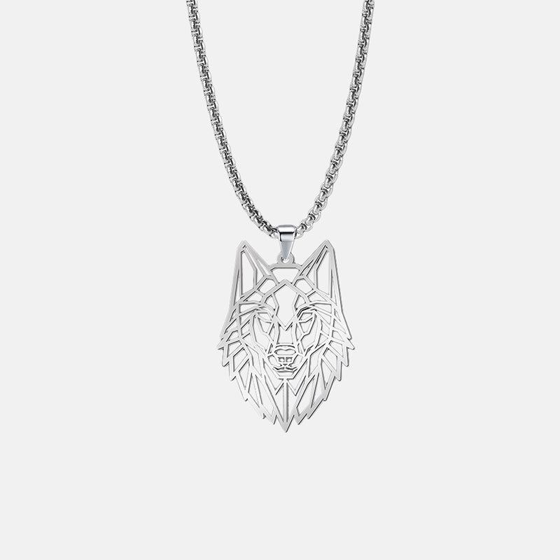 Wolf Pendant Stainless Steel Necklace
