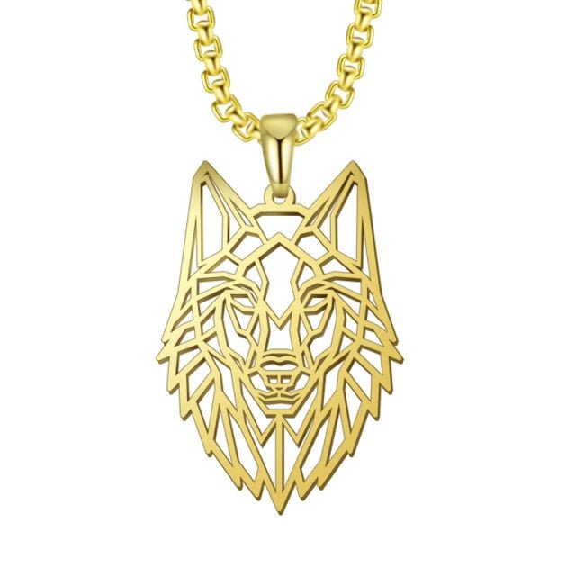 Wolf Pendant Stainless Steel Necklace