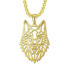 Wolf Pendant Stainless Steel Necklace