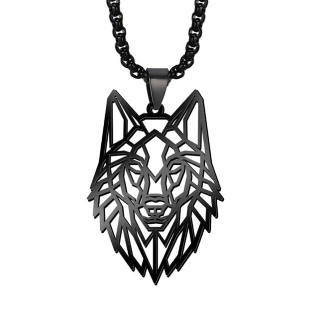 Wolf Pendant Stainless Steel Necklace