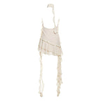 Asymmetric Mini Tiered Dress