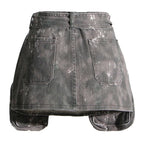 Deconstructed Cargo Pocket Mini Skirt