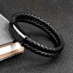 Double band leather bracelet