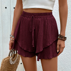 Evelyn Layered Ruffle Shorts