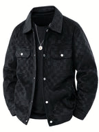 Taylor Checkered Suede Jacket