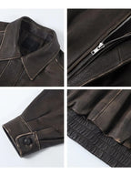 Women's Retro Oversized Distressed Jacket