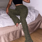 Cali Breeze Stacked Fuzzy Pants