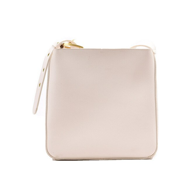 Top-Handle Leather Bag