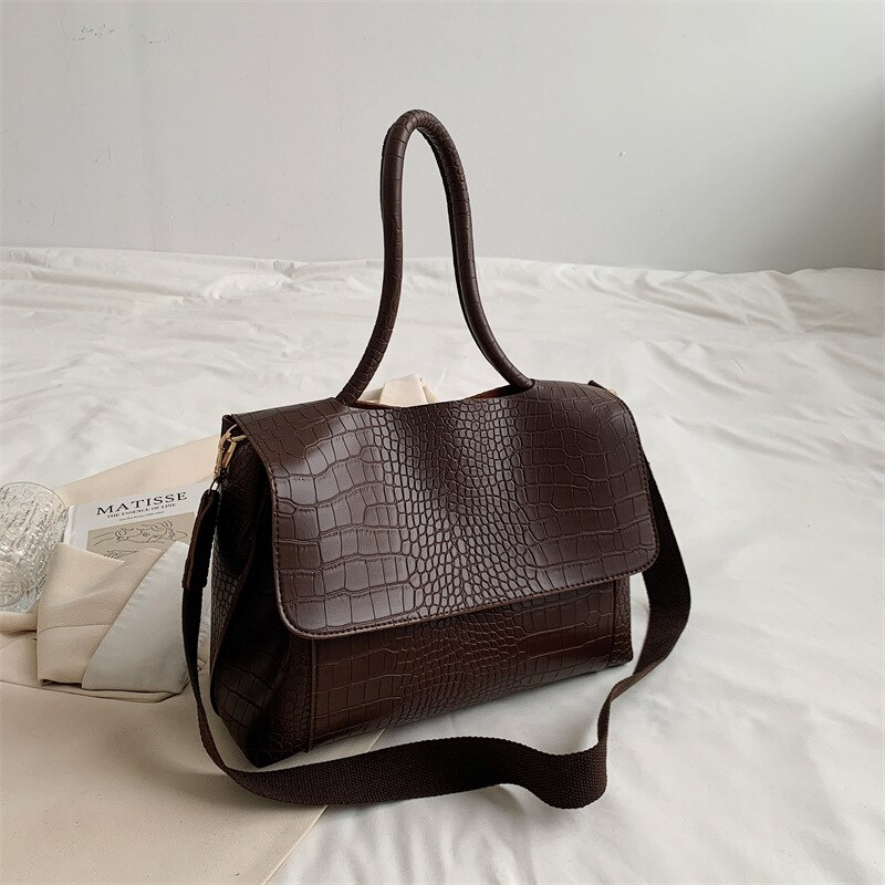 Large Capacity Vegan Leather Bag