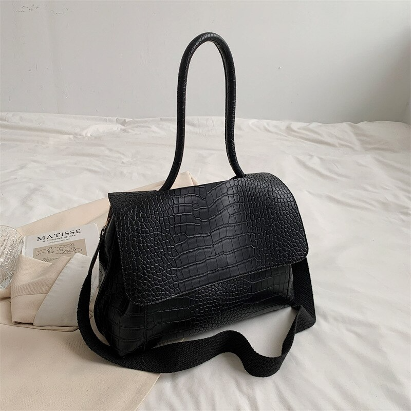 Large Capacity Vegan Leather Bag
