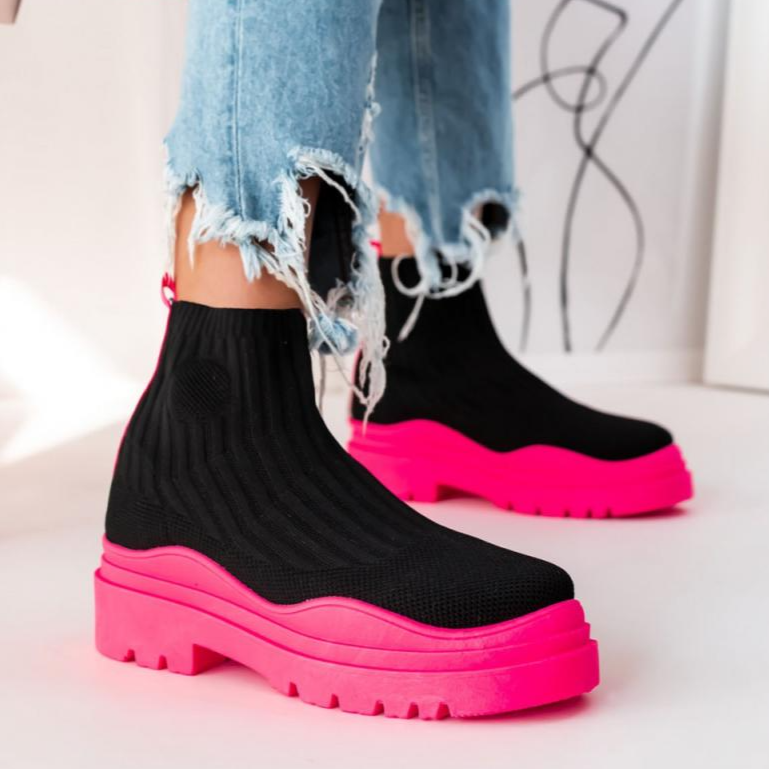 Rossi Knitted Ankle Boots