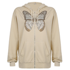 Rhinestone Butterfly Pullover