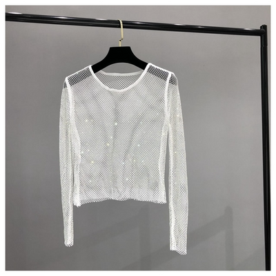 Vegas Shiny Long Sleeve Top