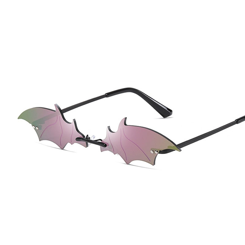 Bat Rimless Sunglasses