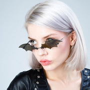 Bat Rimless Sunglasses