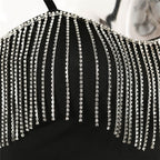 Rhinestone Tassel Top
