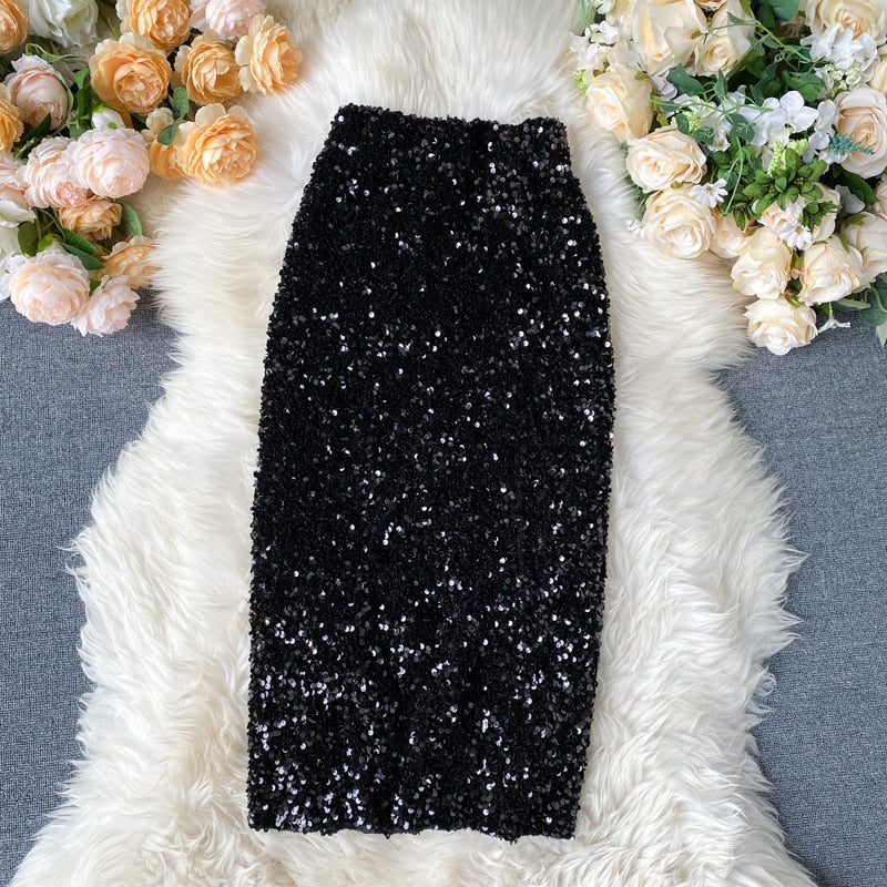Luciana Shiny Skirt