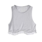 Diamond Tassel Crop Top