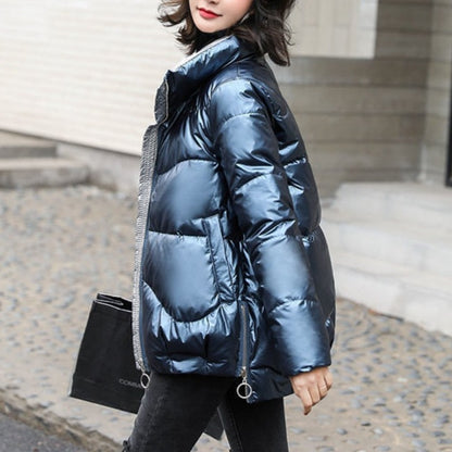 Light-Reflecting Padded Coat