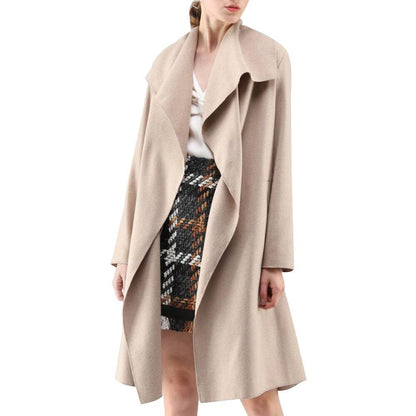 Front Wool-Blend Coat