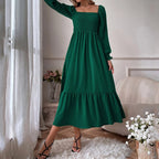 Flare Sleeve Maxi Dress