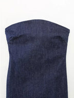 Strapless Denim Dress