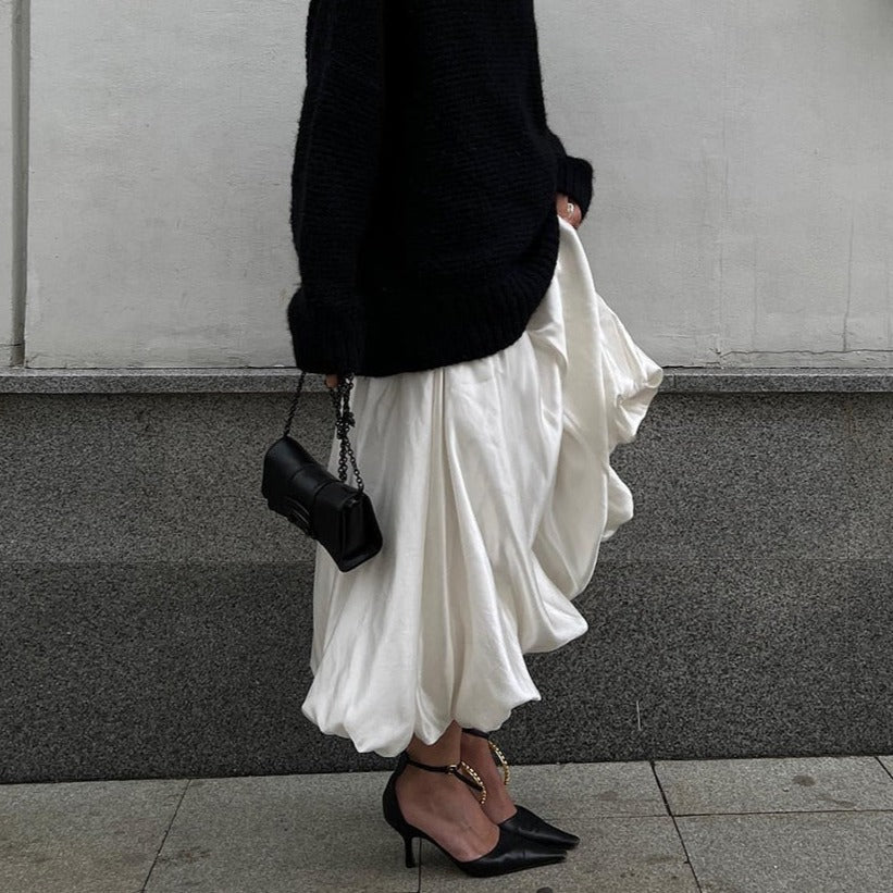 Elegant Satin Skirt