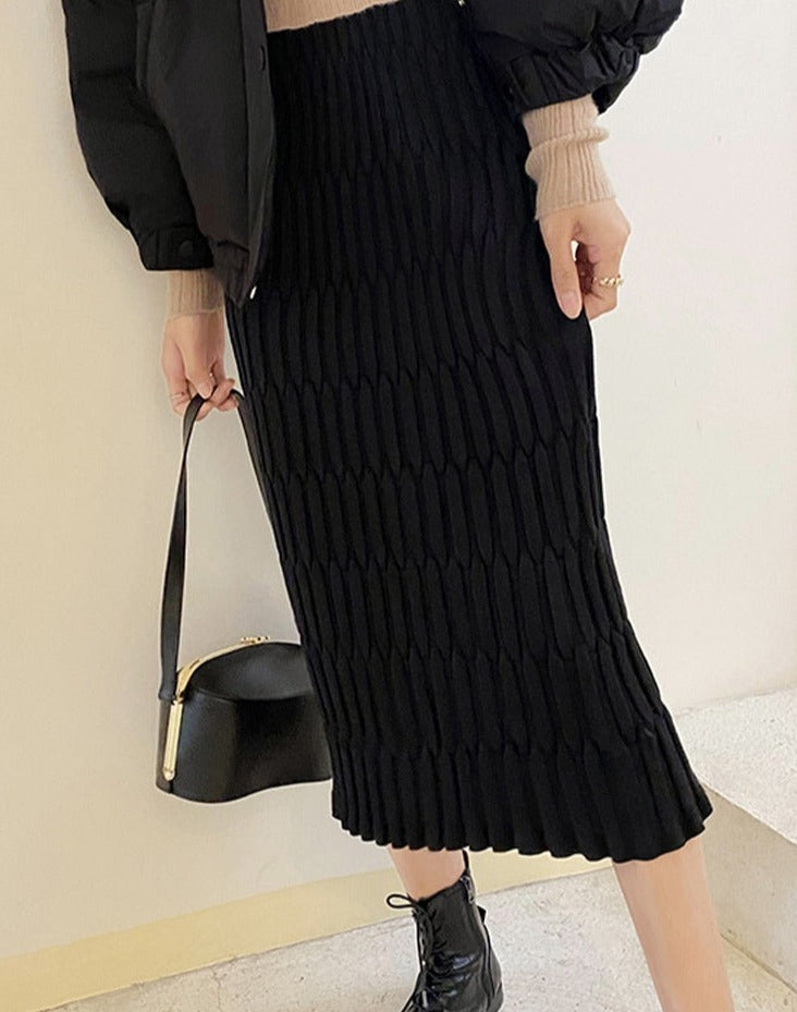 Elegant Knitted Skirt