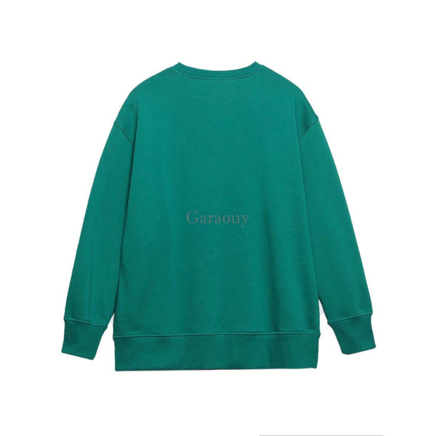 Green Print Sweatshirt