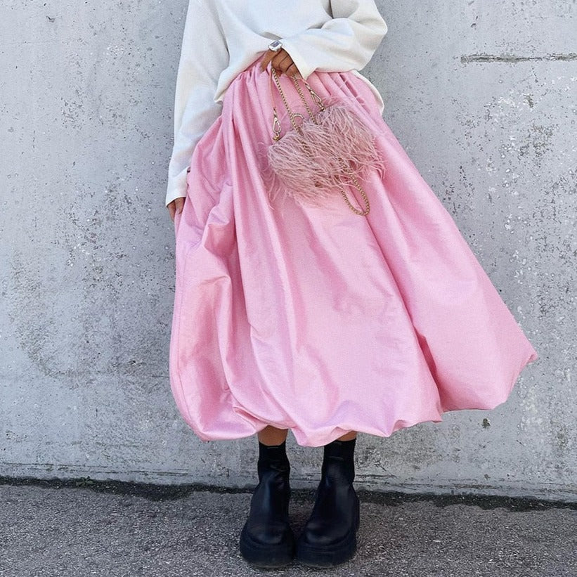 Elegant Satin Skirt