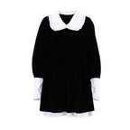 Velvet Doll Collar Dress