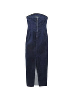 Strapless Denim Dress