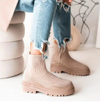 Rossi Knitted Ankle Boots
