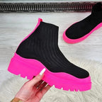 Rossi Knitted Ankle Boots