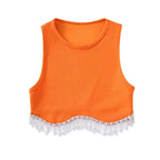 Diamond Tassel Crop Top