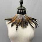 Faux Feather Choker