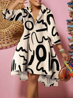 Print Irregular Dress