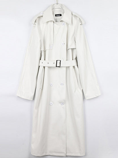 Leather Franco Trench Coat