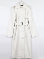 Leather Franco Trench Coat