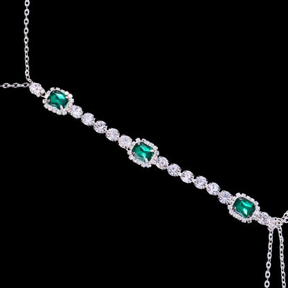 Green Crystal Body Necklace