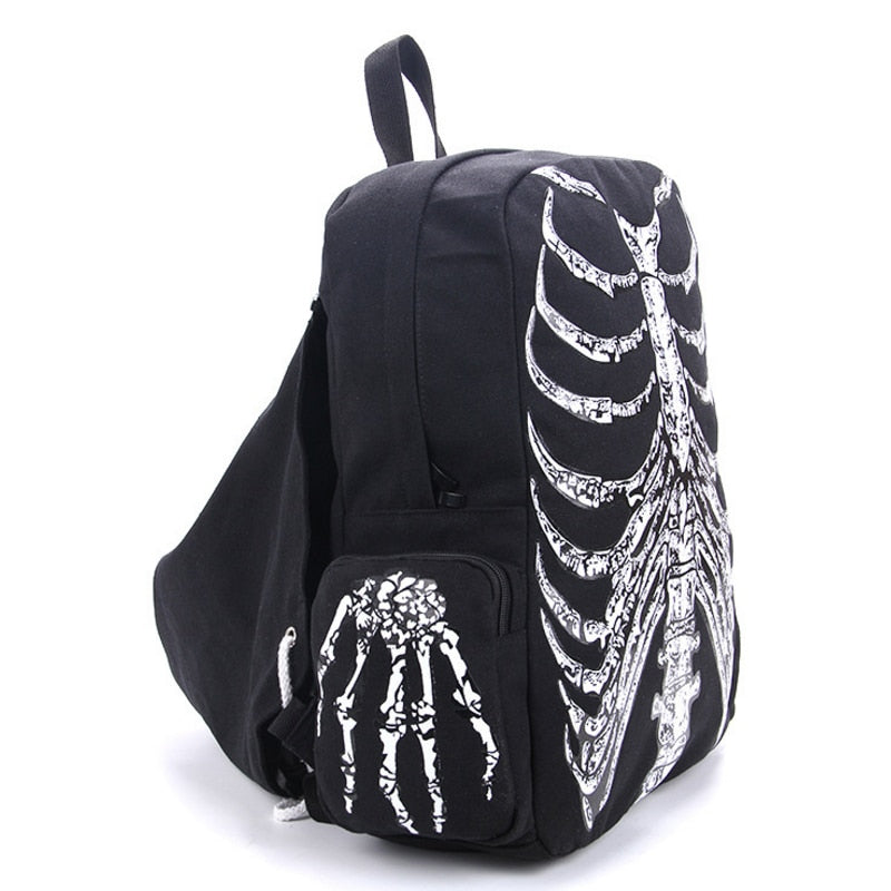 Skeleton Hooded Backpack