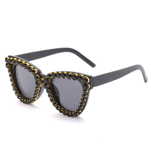 Ruby Rhinestone Sunglasses