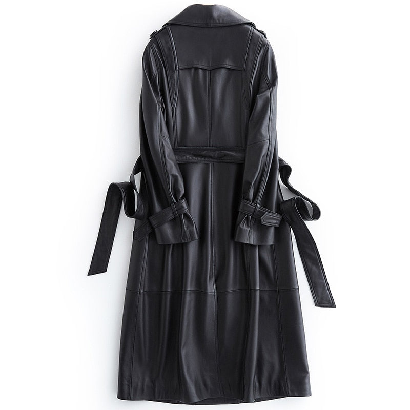 Leather Frederica Trench Coat