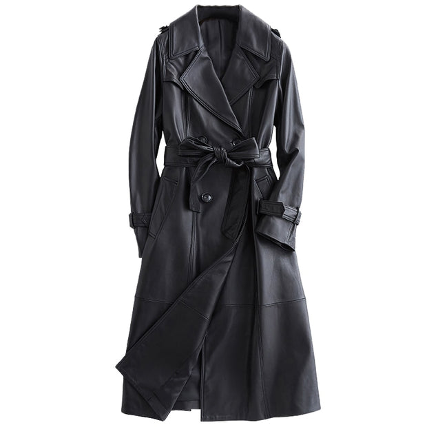 Leather Frederica Trench Coat