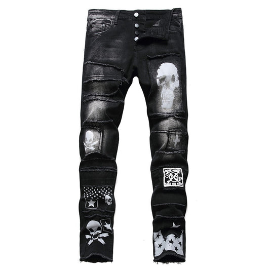 Men's Skull Stars Jeans