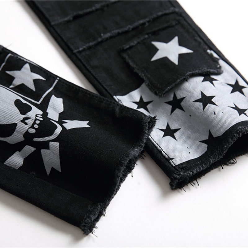 Men's Skull Stars Jeans