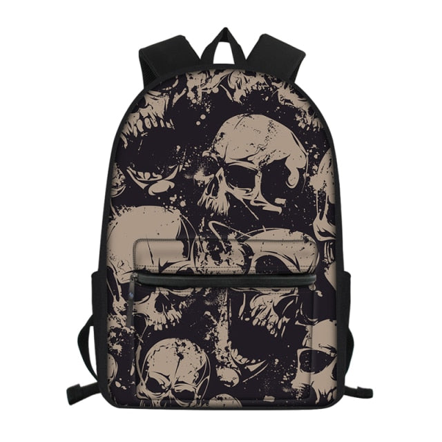 Skeleton Print Backpack