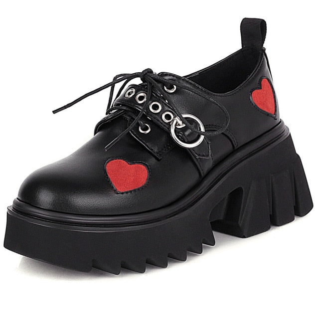 Platform Heart Shoes